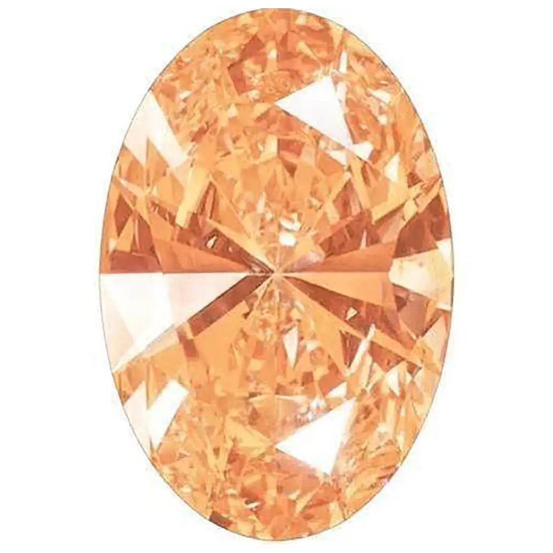 Swarovski Zirconia Oval Pure Brilliance Cut Amber
