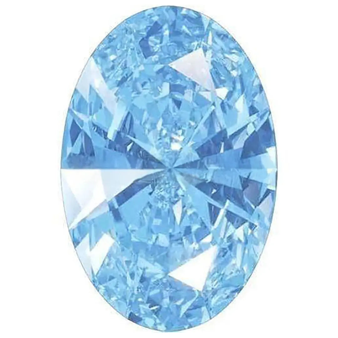 Swarovski Zirconia Oval Pure Brilliance Cut Artic Blue