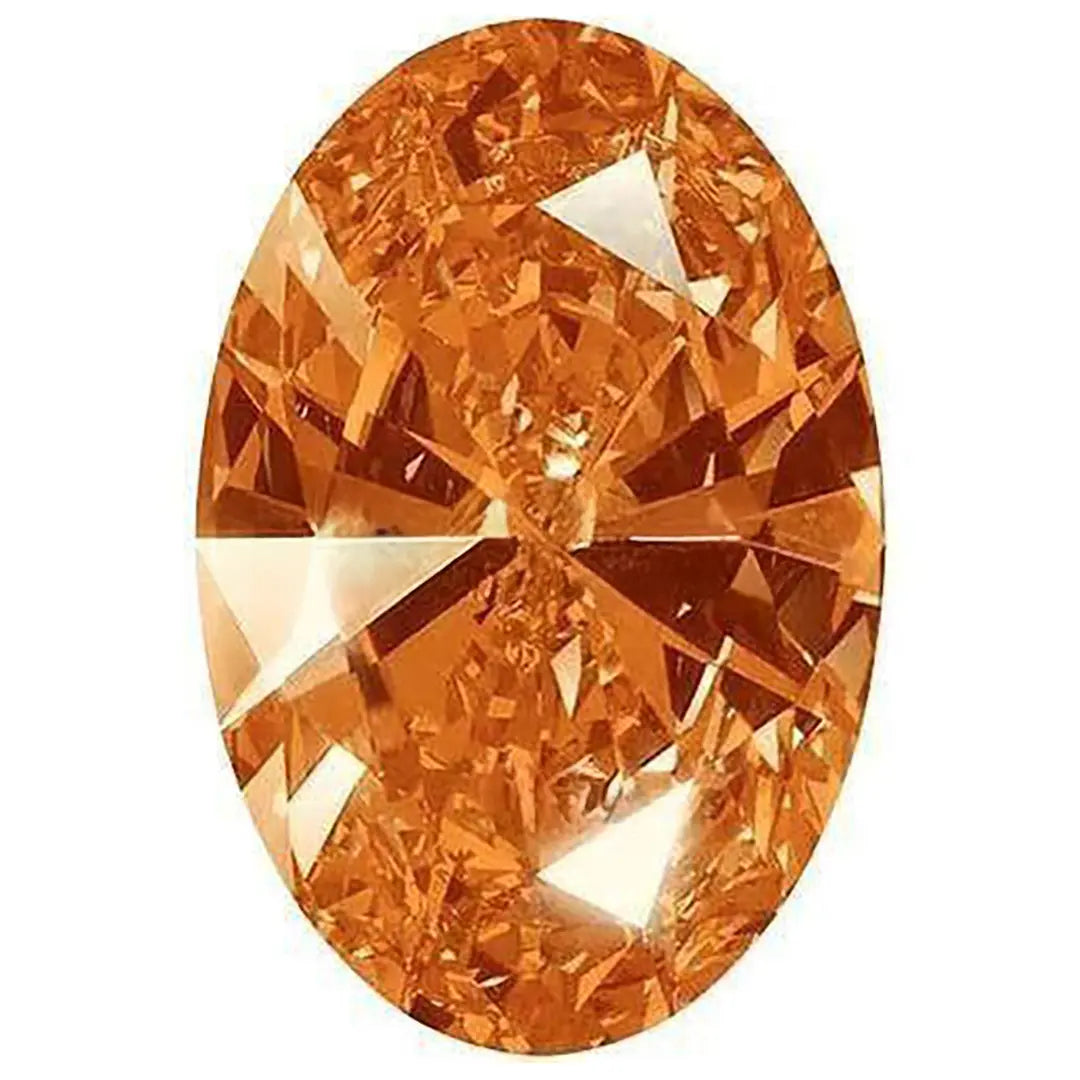 Swarovski Zirconia Oval Pure Brilliance Cut Caramel