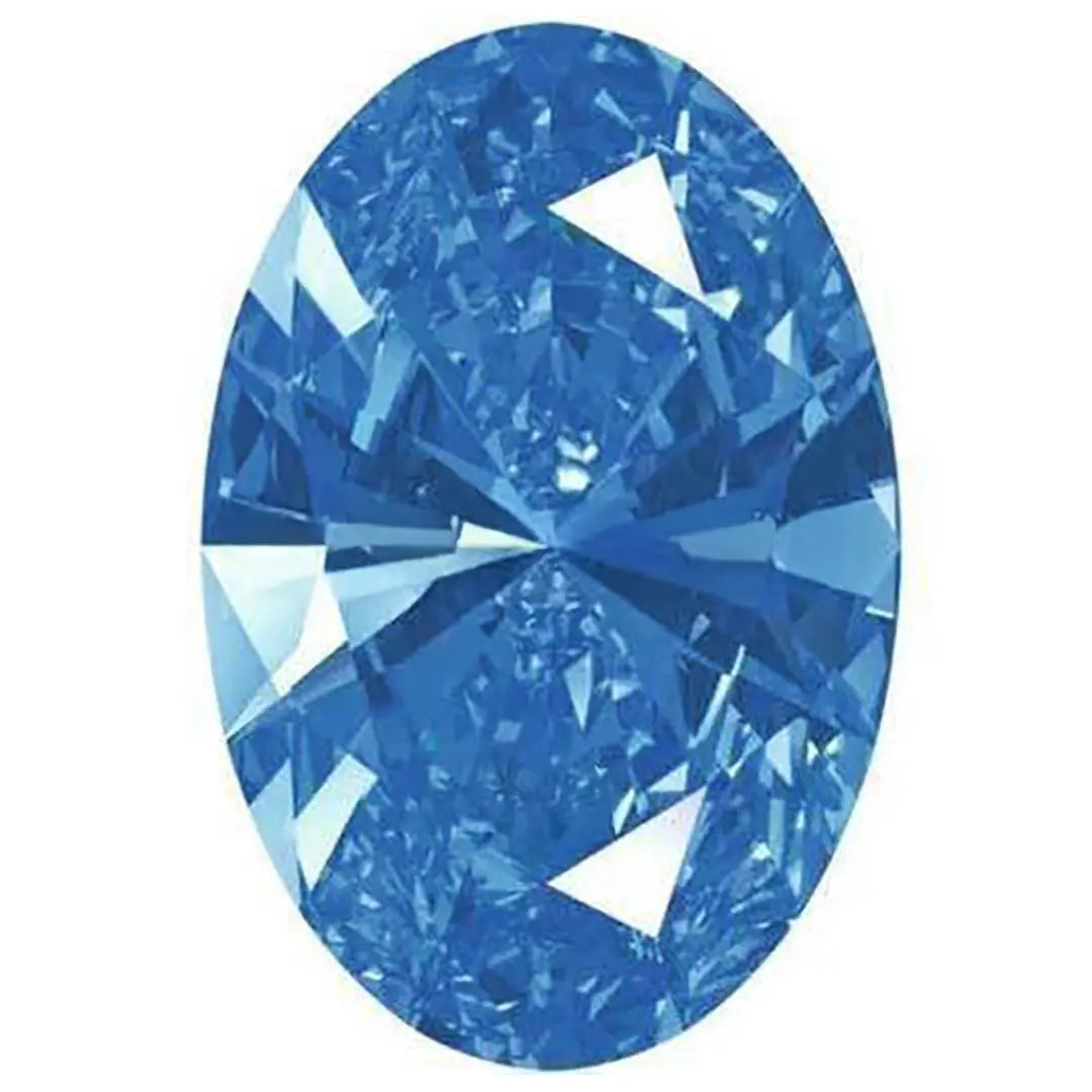Swarovski Zirconia Oval Pure Brilliance Cut Fancy Blue