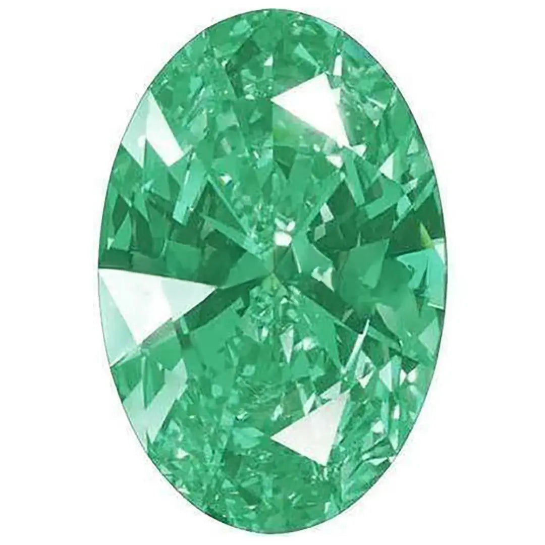 Swarovski Zirconia Oval Pure Brilliance Cut Fancy Green