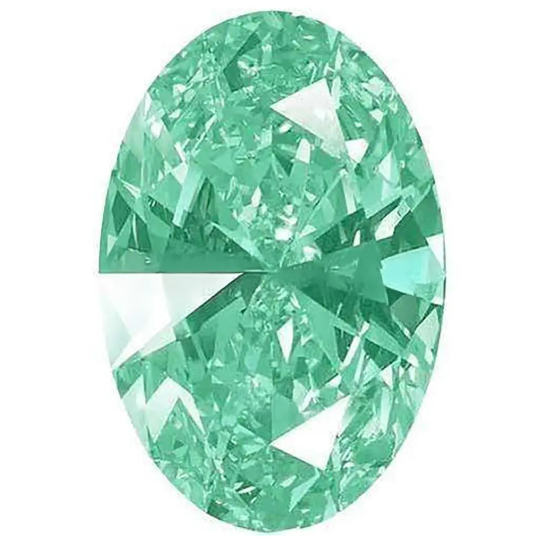 Swarovski Zirconia Oval Pure Brilliance Cut Fancy Light Green