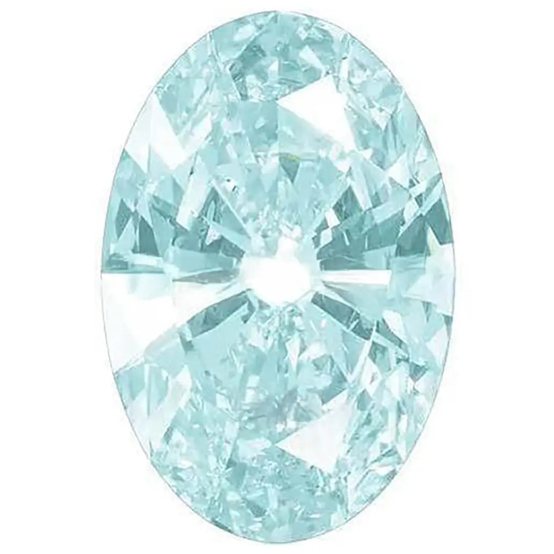 Swarovski Zirconia Oval Pure Brilliance Cut Frosty Mint