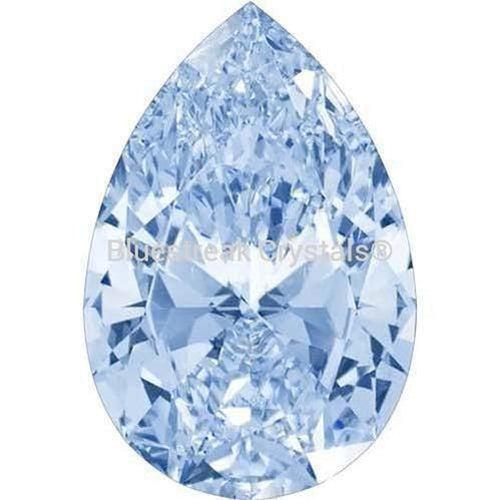 Swarovski Zirconia Pear Pure Brilliance Cut Fancy Light Blue-Swarovski Cubic Zirconia-3x2mm - Pack of 100 (Wholesale)-Bluestreak Crystals