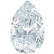 Swarovski Zirconia Pear Pure Brilliance Cut White-Swarovski Cubic Zirconia-3x2mm - Pack of 100 (Wholesale)-Bluestreak Crystals