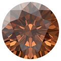 Swarovski Zirconia Round Pure Brilliance Cut Caramel - Bluestreak Crystals