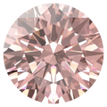 Swarovski Zirconia Round Pure Brilliance Cut Fancy Morganite - Bluestreak Crystals