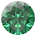 Swarovski Zirconia Round Pure Brilliance Cut Green - Bluestreak Crystals