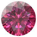 Swarovski Zirconia Round Pure Brilliance Cut Red Dark - Bluestreak Crystals