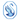 The Swarovski logo of a blue crystal swan figurine on a white background