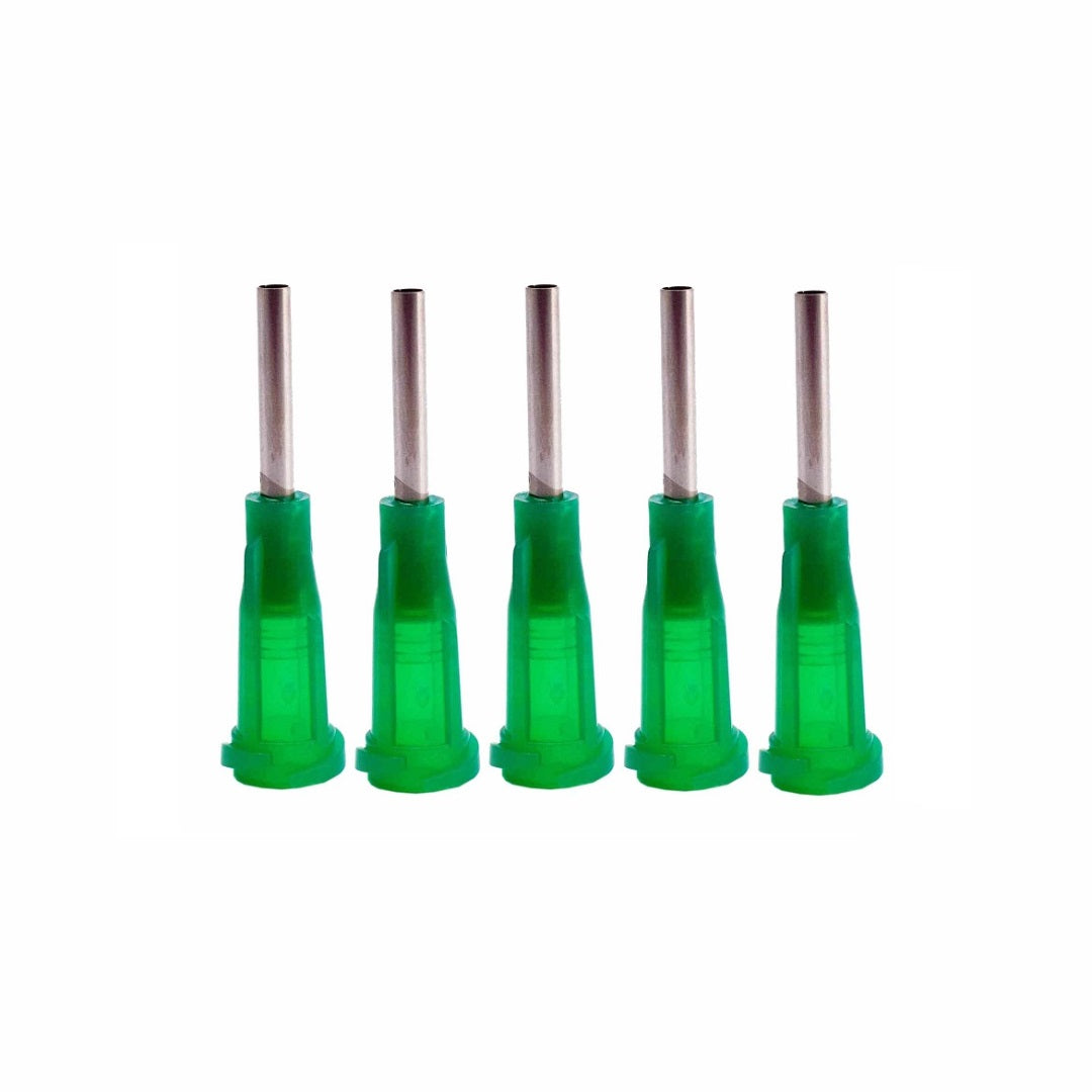 Syringe Dispensing Tips Green 14 Gauge - Bluestreak Crystals