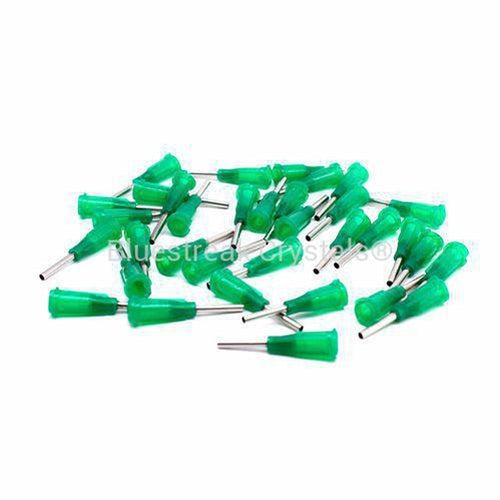 Syringe Dispensing Tips Green 14 Gauge-Glue-Pack of 50-Bluestreak Crystals