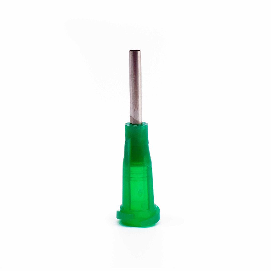 Syringe Dispensing Tips Green 14 Gauge - Bluestreak Crystals