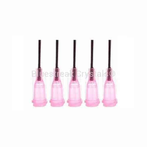 Syringe Dispensing Tips Pink 18 Gauge-Glue-Pack of 5-Bluestreak Crystals