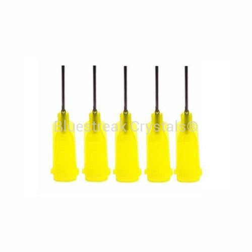 Syringe Dispensing Tips Yellow 20 Gauge-Glue-Pack of 5-Bluestreak Crystals