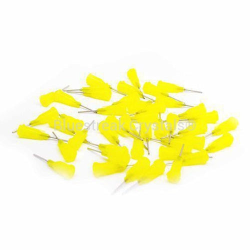 Syringe Dispensing Tips Yellow 20 Gauge-Glue-Pack of 50-Bluestreak Crystals