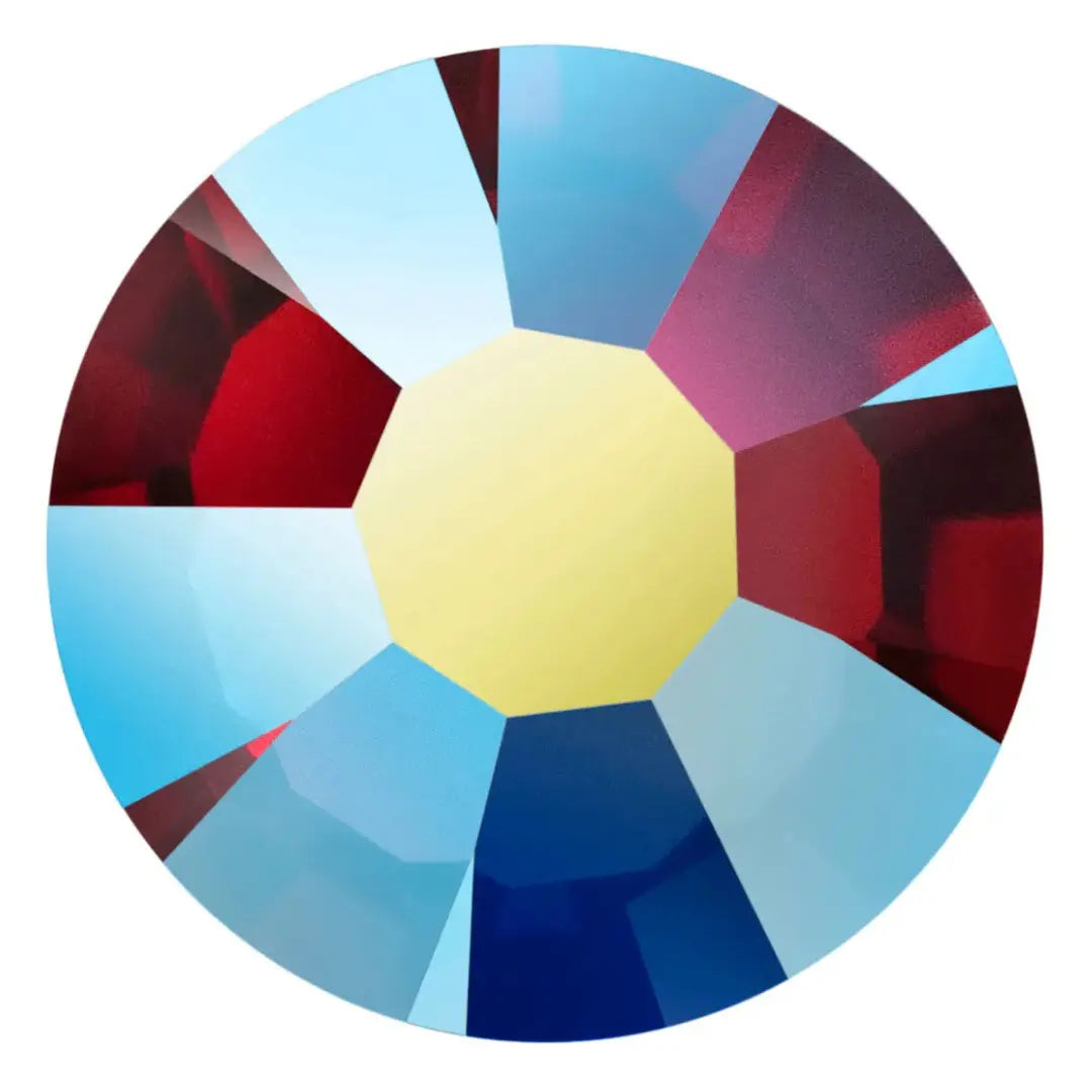 Preciosa Hotfix Flat Back Crystals (MAXIMA) Vivid Siam AB