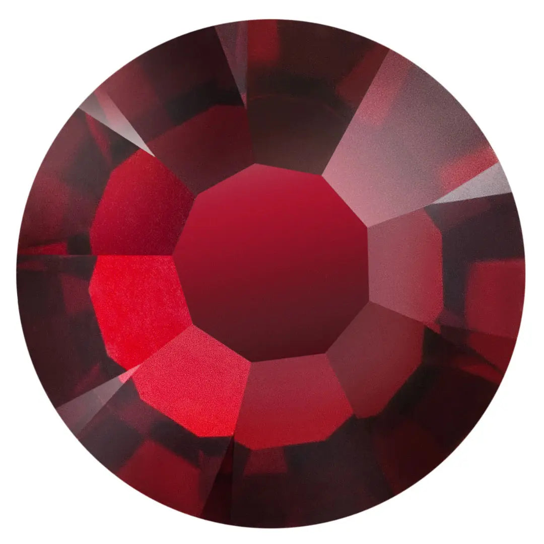 Preciosa Hotfix Flat Back Crystals (MAXIMA) Vivid Siam