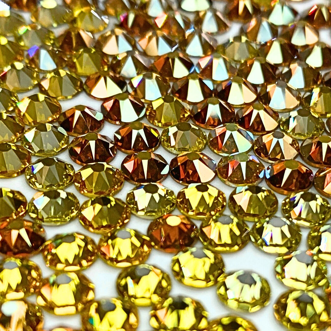 Serinity Flat Back Crystals Non Hotfix Yellow Collection