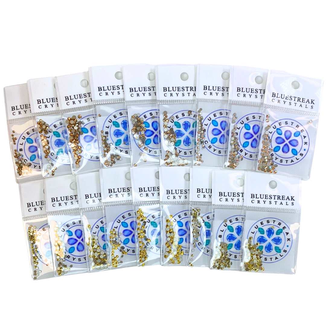 Serinity Flat Back Crystals Non Hotfix Yellow Collection