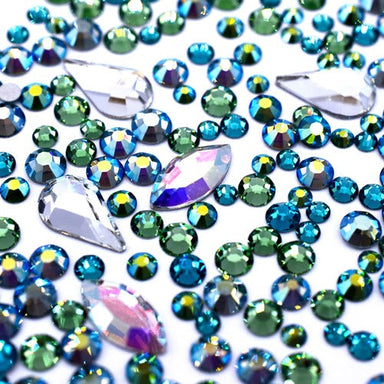 Preciosa Flat Back Crystals Non Hotfix Mix (MAXIMA) Mystic Mermaid - Bluestreak Crystals