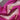 Pink high-heeled shoes with rhinestone details on a pink fabric background