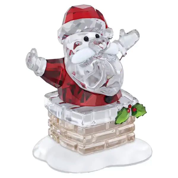 Swarovski Holiday Cheers Santa Claus and Chimney