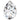 Preciosa Single Stone Setting Baroque Pear in Silver