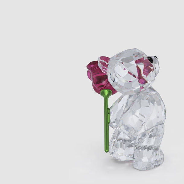 Swarovski Kris Bear A Rose with Love | Swarovski Crystals