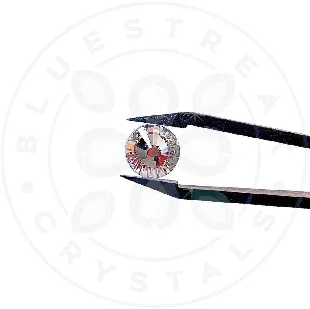 Estella flat back crystal with logo