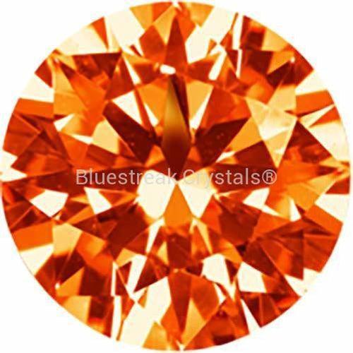 Preciosa Cubic Zirconia Alpha Round Brilliant Cut Orange-Preciosa Cubic Zirconia-0.70mm - Pack of 1000 (Wholesale)-Bluestreak Crystals