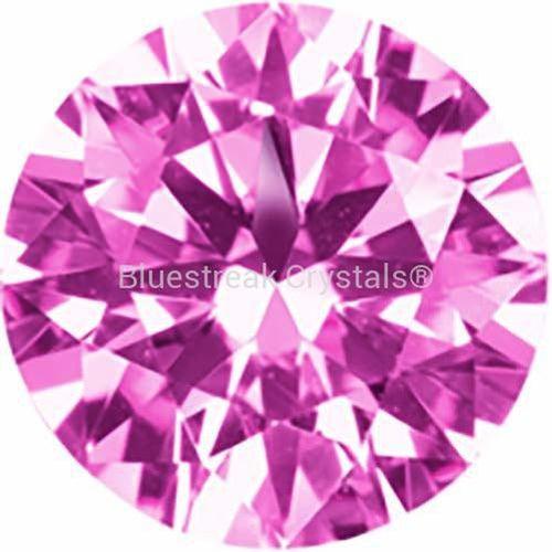 Preciosa Cubic Zirconia Alpha Round Brilliant Cut Pink-Preciosa Cubic Zirconia-0.70mm - Pack of 1000 (Wholesale)-Bluestreak Crystals