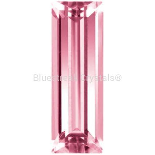 Preciosa Cubic Zirconia Baguette Step Cut Pink-Preciosa Cubic Zirconia-2.00x1.00mm - Pack of 500 (Wholesale)-Bluestreak Crystals