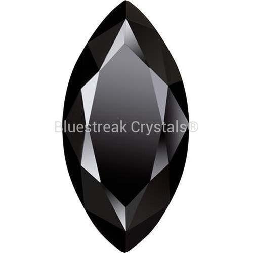 Preciosa Cubic Zirconia Marquise Diamond Cut Black-Preciosa Cubic Zirconia-3.00x1.50mm - Pack of 200 (Wholesale)-Bluestreak Crystals