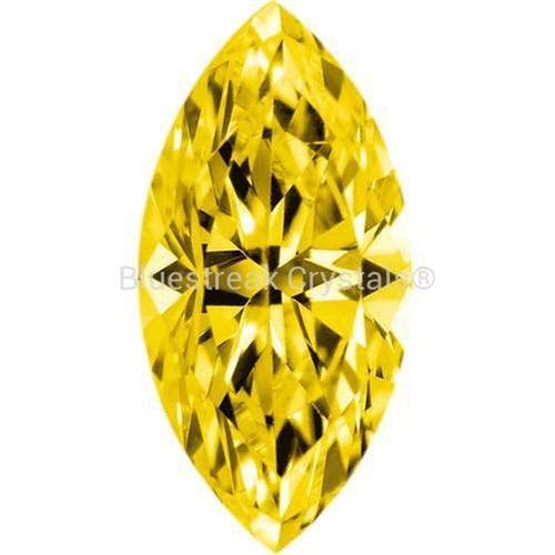 Preciosa Cubic Zirconia Marquise Diamond Cut Gold-Preciosa Cubic Zirconia-3.00x1.50mm - Pack of 200 (Wholesale)-Bluestreak Crystals