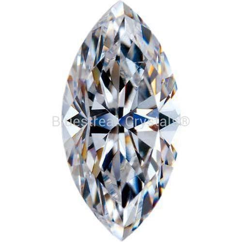 Preciosa Cubic Zirconia Marquise Diamond Cut White-Preciosa Cubic Zirconia-3.00x1.50mm - Pack of 200 (Wholesale)-Bluestreak Crystals