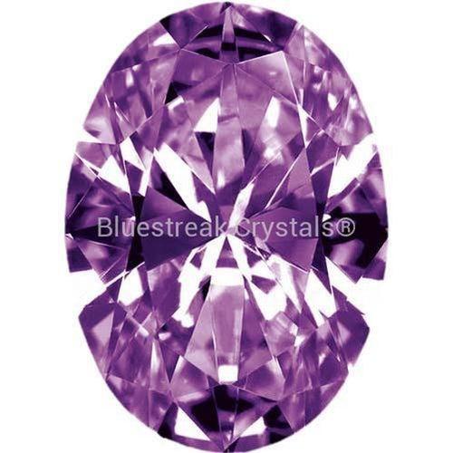 Preciosa Cubic Zirconia Oval Diamond Cut - Amethyst-Preciosa Cubic Zirconia-4.00x2.00mm - Pack of 100 (Wholesale)-Bluestreak Crystals