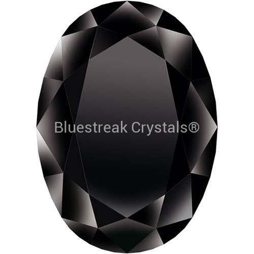 Preciosa Cubic Zirconia Oval Diamond Cut Black-Preciosa Cubic Zirconia-4.00x2.00mm - Pack of 100 (Wholesale)-Bluestreak Crystals