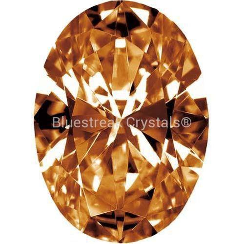 Preciosa Cubic Zirconia Oval Diamond Cut Brown-Preciosa Cubic Zirconia-4.00x2.00mm - Pack of 100 (Wholesale)-Bluestreak Crystals