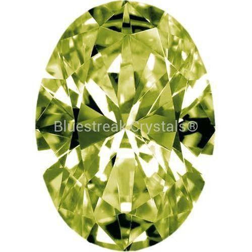 Preciosa Cubic Zirconia Oval Diamond Cut Olive-Preciosa Cubic Zirconia-4.00x2.00mm - Pack of 100 (Wholesale)-Bluestreak Crystals