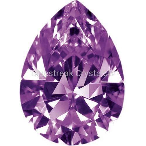 Preciosa Cubic Zirconia Pear Diamond Cut Amethyst-Preciosa Cubic Zirconia-3.00x2.00mm - Pack of 100 (Wholesale)-Bluestreak Crystals