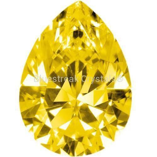 Preciosa Cubic Zirconia Pear Diamond Cut Gold-Preciosa Cubic Zirconia-3.00x2.00mm - Pack of 100 (Wholesale)-Bluestreak Crystals