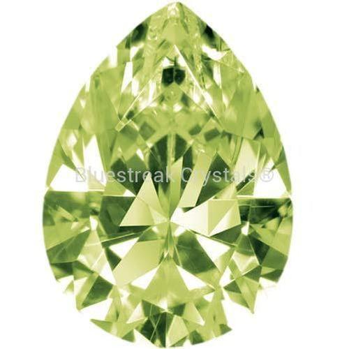 Preciosa Cubic Zirconia Pear Diamond Cut Peridot-Preciosa Cubic Zirconia-3.00x2.00mm - Pack of 100 (Wholesale)-Bluestreak Crystals