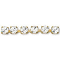 Preciosa Cup Chain Chaton Round Gold Crystal - Bluestreak Crystals