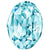Preciosa Fancy Stones Oval Aqua Bohemica-Preciosa Fancy Stones-8x6mm - Pack of 144 (Wholesale)-Bluestreak Crystals