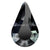 Preciosa Fancy Stones Pear Black Diamond-Preciosa Fancy Stones-6x3.6mm - Pack of 720 (Wholesale)-Bluestreak Crystals