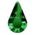 Preciosa Fancy Stones Pear Emerald-Preciosa Fancy Stones-6x3.6mm - Pack of 720 (Wholesale)-Bluestreak Crystals