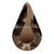 Preciosa Fancy Stones Pear Smoked Topaz-Preciosa Fancy Stones-6x3.6mm - Pack of 720 (Wholesale)-Bluestreak Crystals