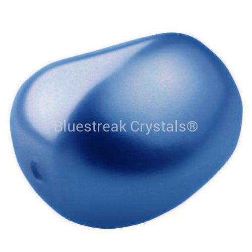 Preciosa Pearls Elliptic Blue-Preciosa Pearls-11x9.5mm - Pack of 10-Bluestreak Crystals