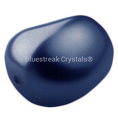 Preciosa Pearls Elliptic Dark Blue-Preciosa Pearls-11x9.5mm - Pack of 10-Bluestreak Crystals